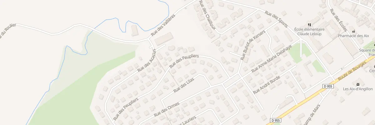 Plan du 9 Rue des Peupliers aux Aix-d’Angillon