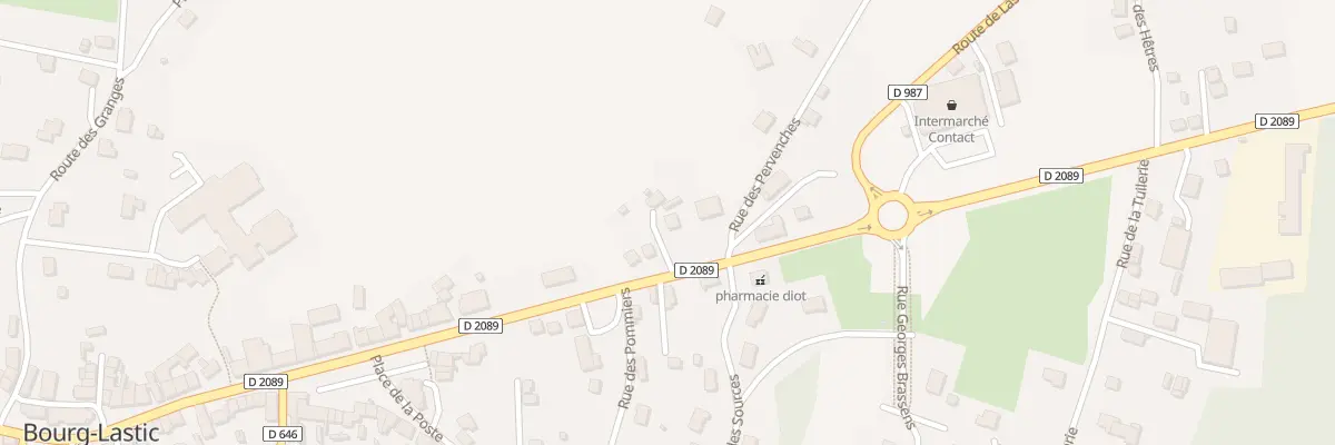 Plan du 55 Rte de Clermont à Bourg-Lastic