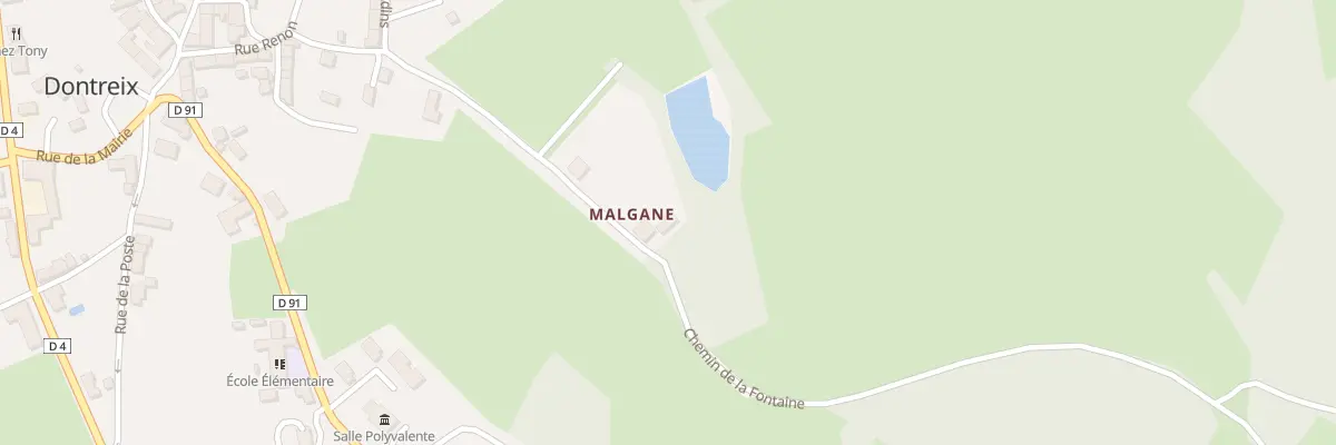Plan du 5084 Malgane à Dontreix