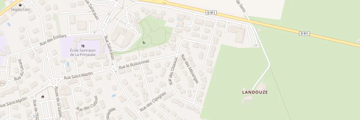 Plan du 6 Rue des Mésanges à Luc-la-Primaube
