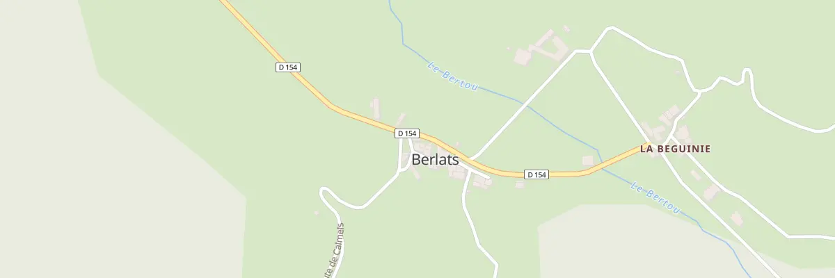 Plan du 309 Rte de Berlats à Berlats
