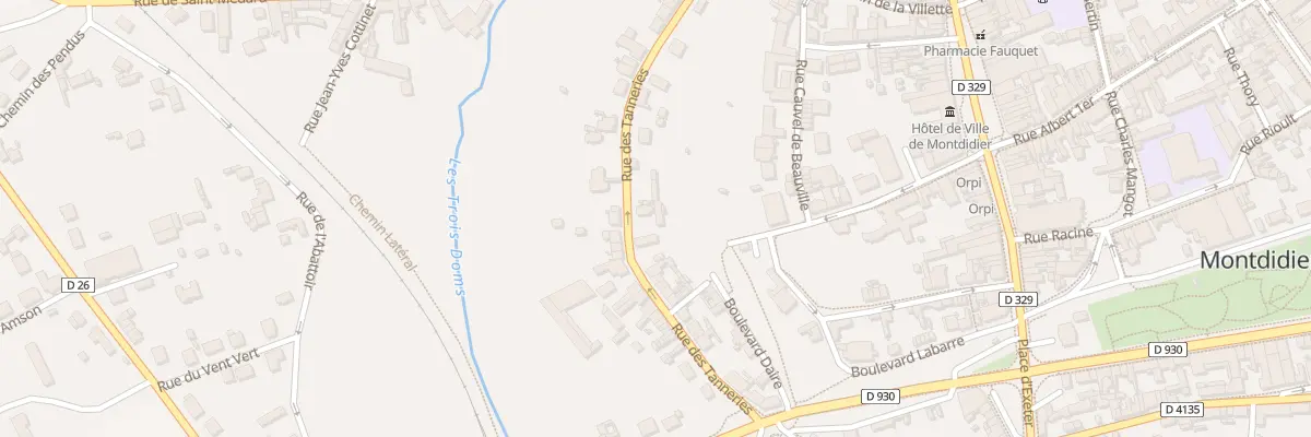 Plan du 24 Rue des Tanneries à Montdidier