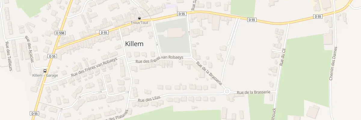 Plan du 64 Rue des Frères Van Robaeys à Killem