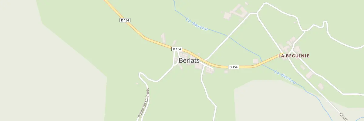 Plan du 5009 Berlats à Berlats