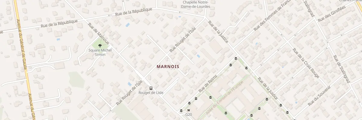 Plan du 45 Rue Rouget de l’Isle à Noisy-le-Grand