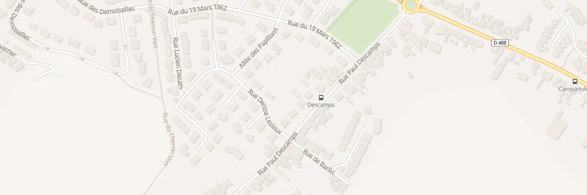Plan du 719 Rue Paul Descamps à Bruay-la-Buissière