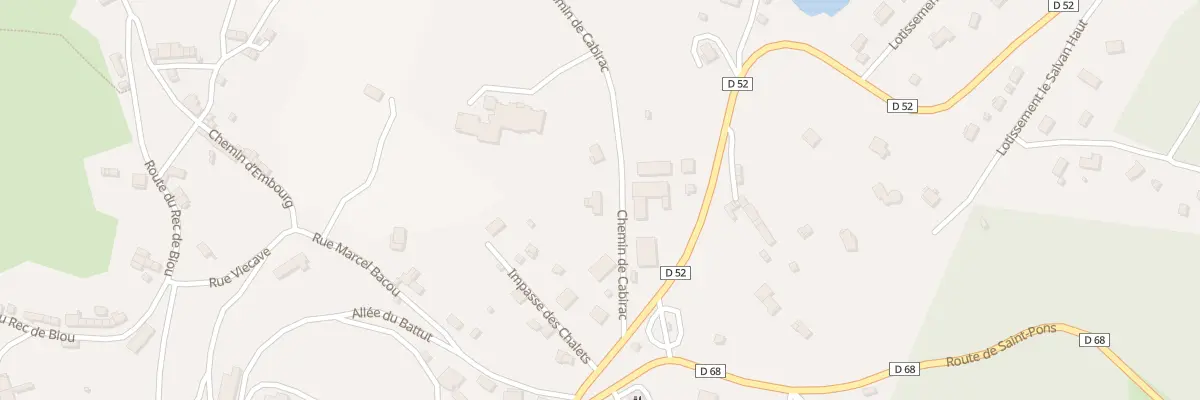Plan du 89 Che de Cabirac à Anglès