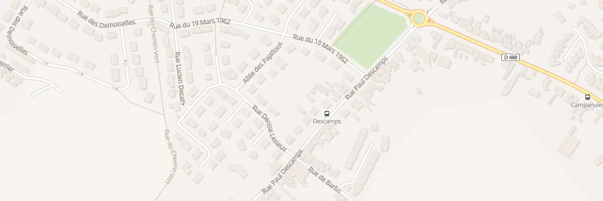 Plan du 737 Rue Paul Descamps à Bruay-la-Buissière