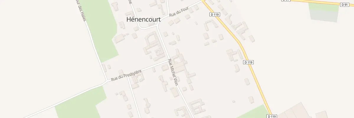 Plan du 7 Rue Michel Vion à Hénencourt