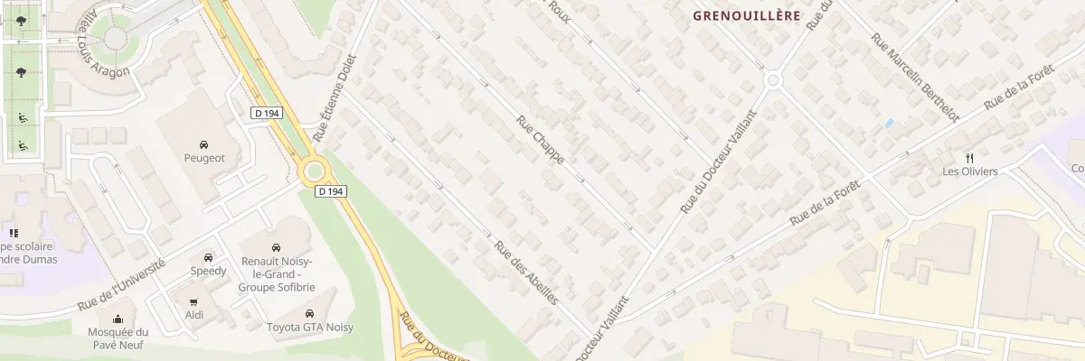 Plan du 36 Rue Chappe à Noisy-le-Grand