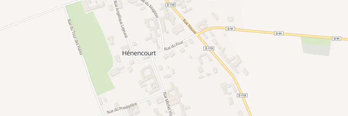 Plan du 7 Rue du Four à Hénencourt