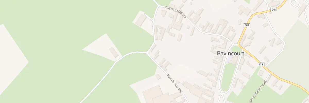 Plan du 8 Rue Roanne à Bavincourt
