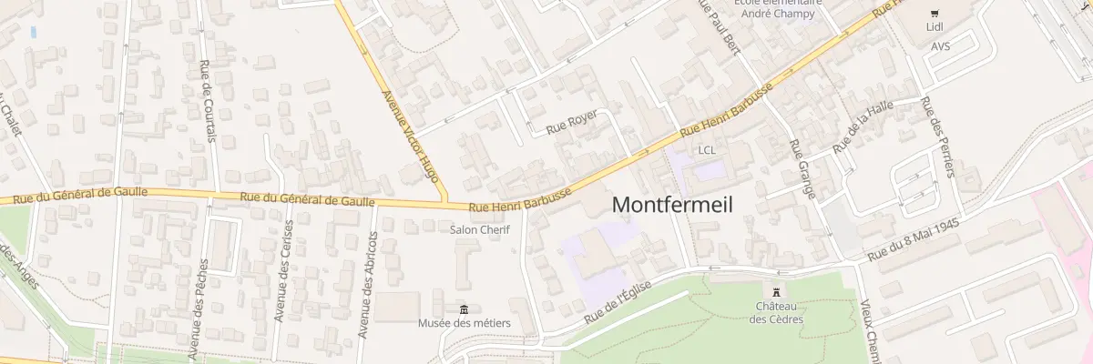 Plan du 11 Rue Henri Barbusse à Montfermeil