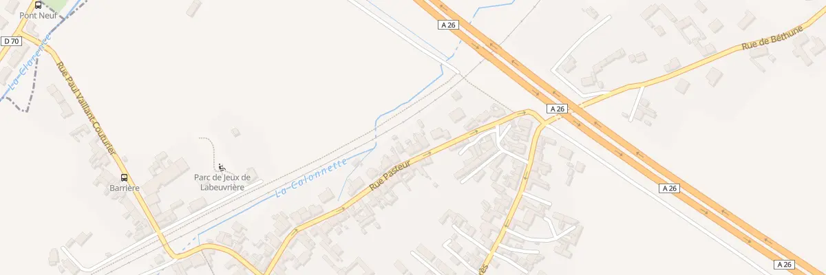 Plan du 225 Rue Pasteur à Labeuvrière