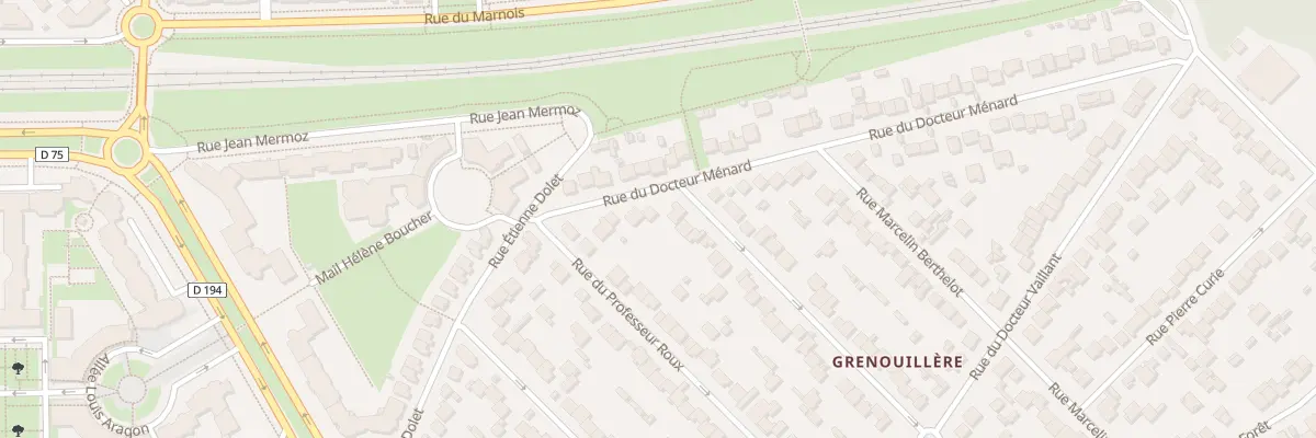 Plan du 10 Rue du Docteur Ménard à Noisy-le-Grand