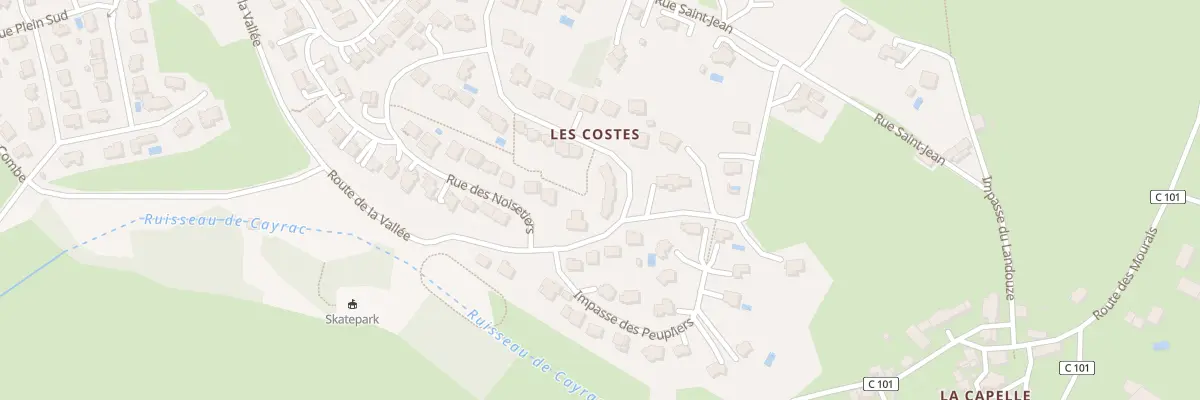 Plan du 5 Rue des Frênes à Luc-la-Primaube