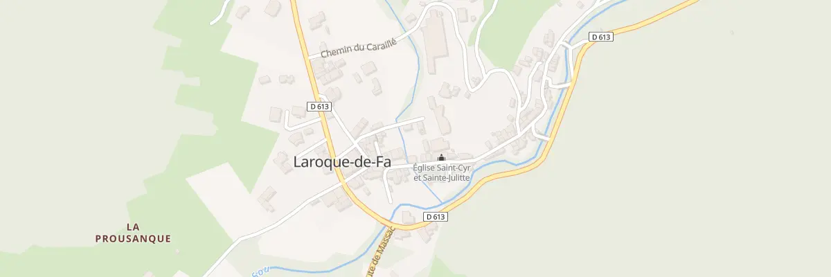 Plan du 8A Che du Château à Laroque-de-Fa