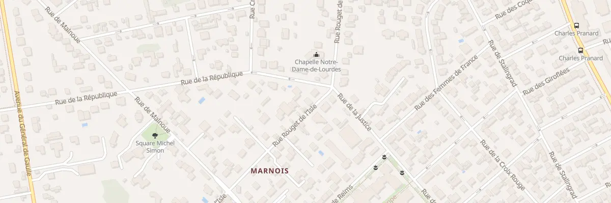 Plan du 28 Rue Rouget de l’Isle à Noisy-le-Grand