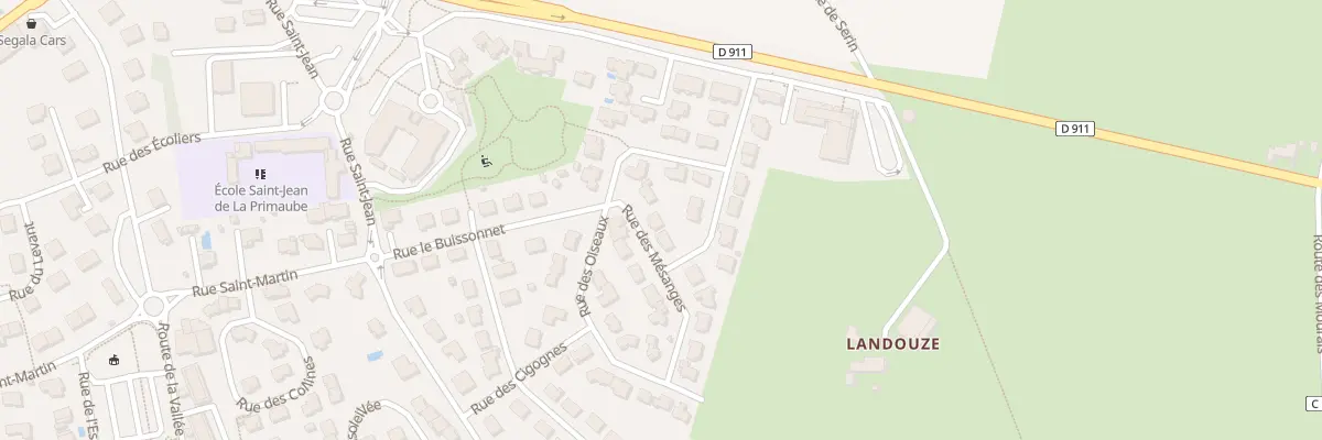 Plan du 11 Rue des Mésanges à Luc-la-Primaube