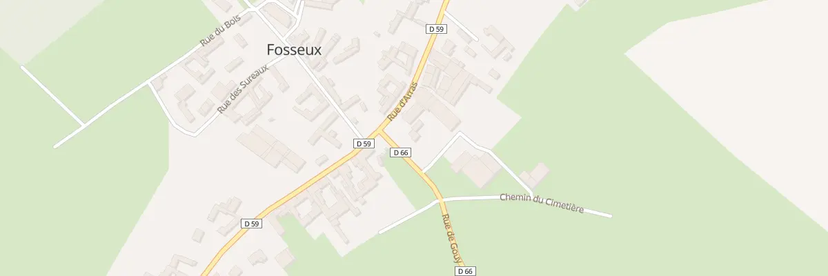 Plan du 1 Rue de Gouy à Fosseux