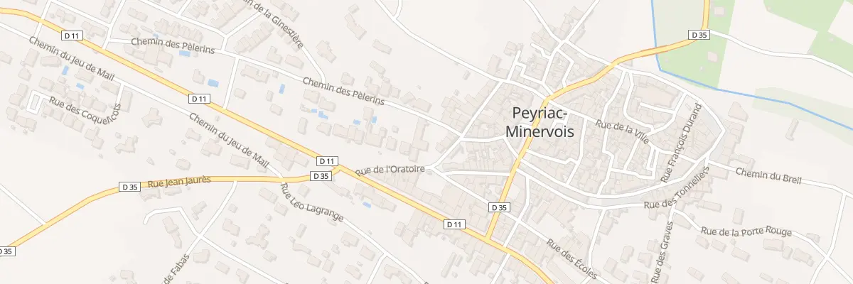 Plan du 20 Rue de l’Oratoire à Peyriac-Minervois
