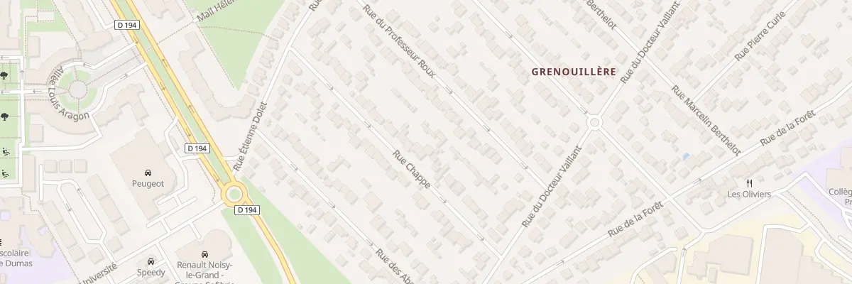 Plan du 31 Rue Chappe à Noisy-le-Grand