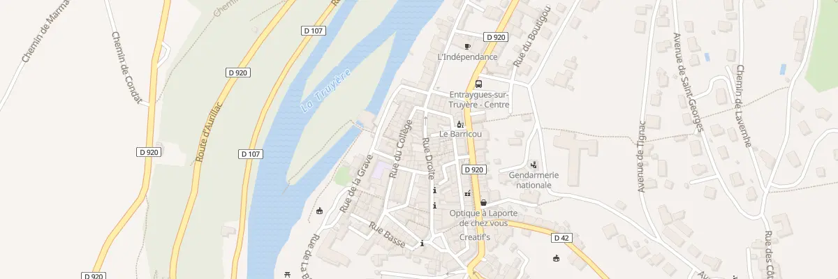Plan du 27 Rue Droite à Entraygues-sur-Truyère