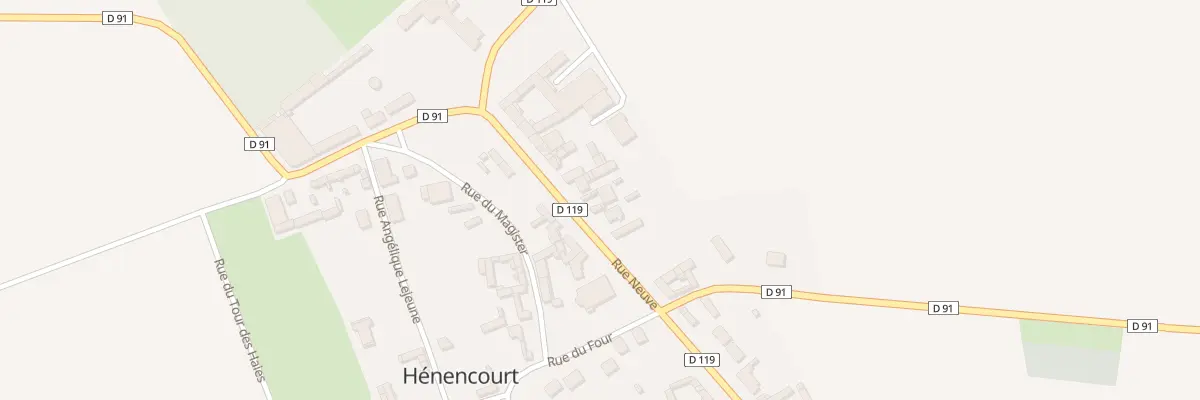 Plan du 7 Rue Neuve à Hénencourt
