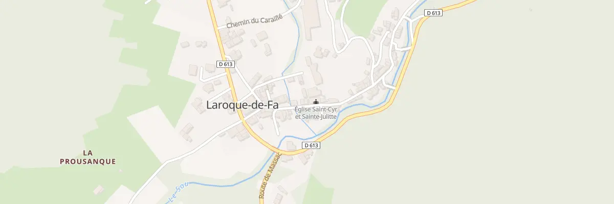 Plan du 17 Le Village à Laroque-de-Fa