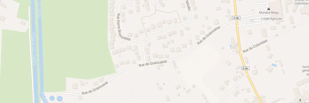 Plan du 24 Rue de Gratouasse à Dun-sur-Auron