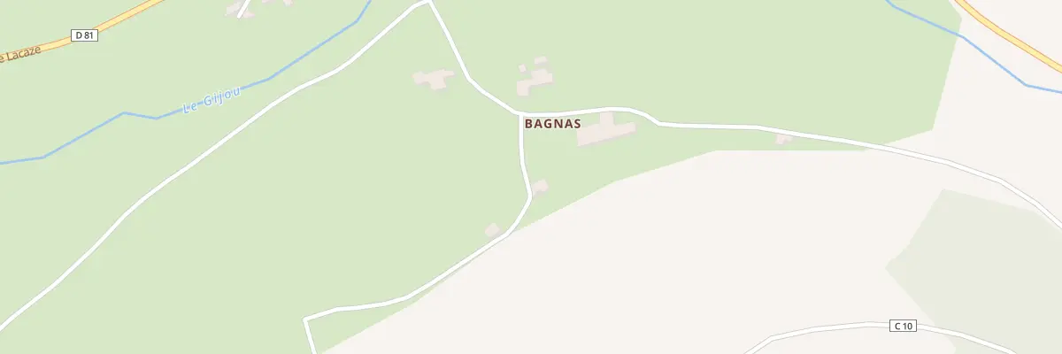 Plan du 5282 Bagnas à Viane