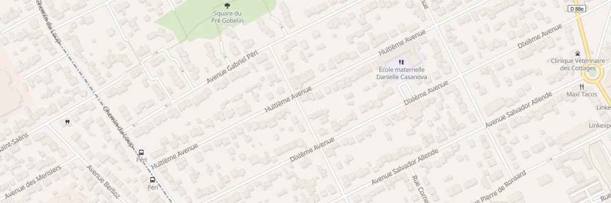 Plan du 32 Huitième Avenue à Tremblay-en-France
