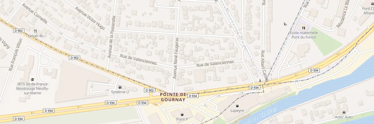 Plan du 23 Rue de Valenciennes à Gagny