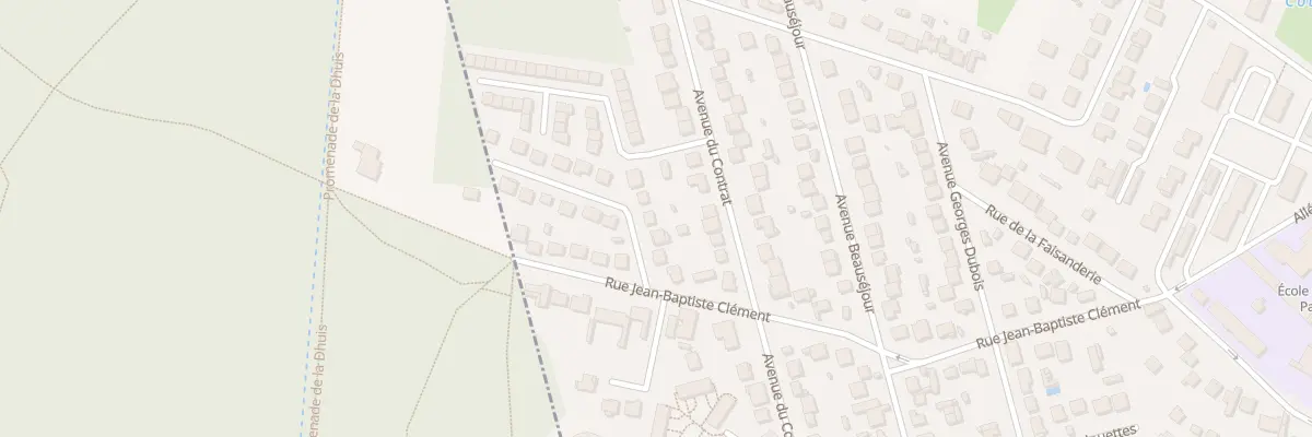 Plan du 8 All de la Palombière à Coubron