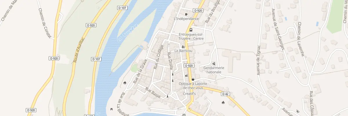Plan du 24 Rue Droite à Entraygues-sur-Truyère