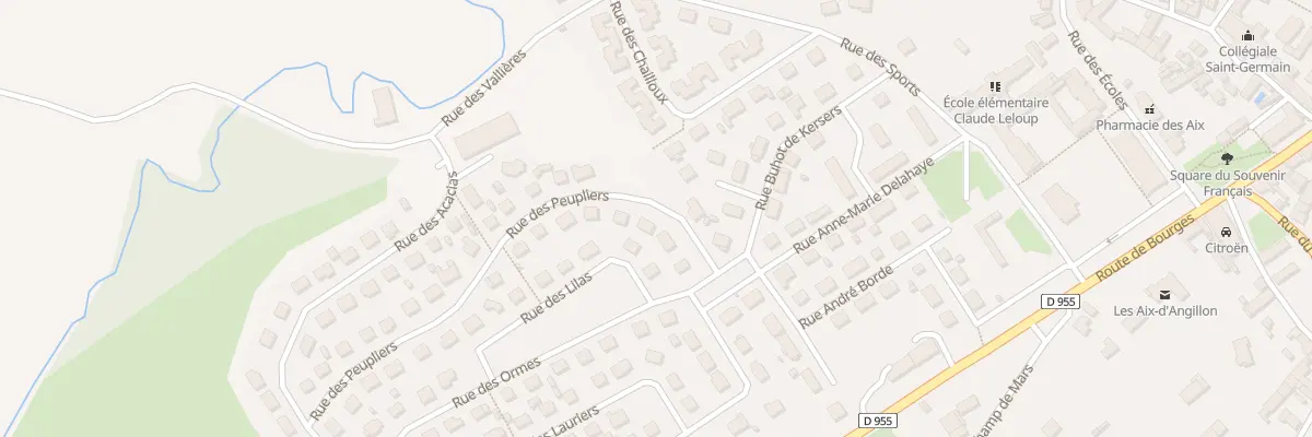 Plan du 3 Rue des Peupliers aux Aix-d’Angillon