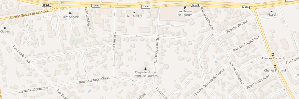 Plan du 16B Rue Rouget de l’Isle à Noisy-le-Grand