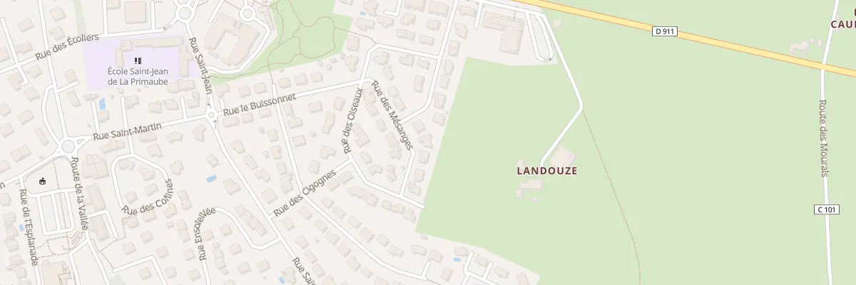 Plan du 15 Rue des Mésanges à Luc-la-Primaube