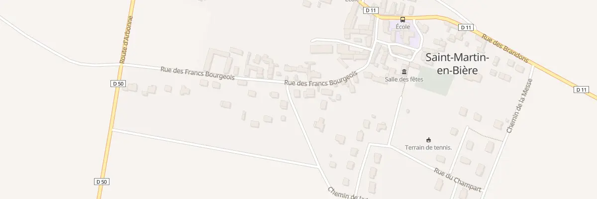 Plan du 11 Rue des Francs Bourgeois à Saint-Martin-en-Bière