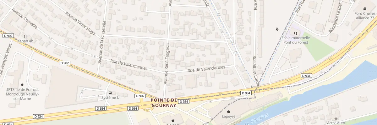 Plan du 27 Rue de Valenciennes à Gagny
