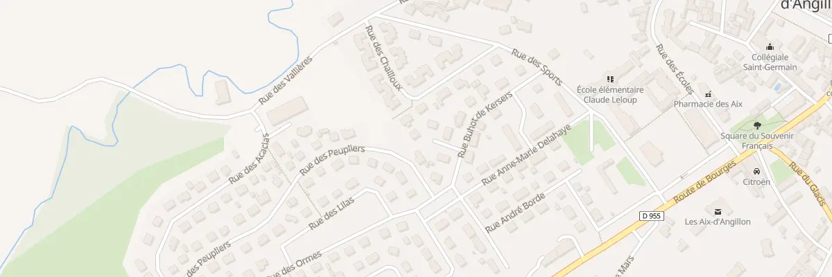 Plan du 4 Rue des Peupliers aux Aix-d’Angillon