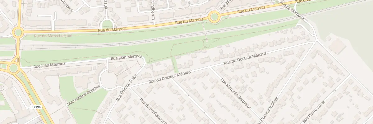 Plan du 25 Rue du Docteur Ménard à Noisy-le-Grand