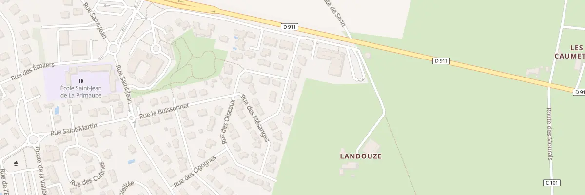 Plan du 9 Rue des Loriots à Luc-la-Primaube