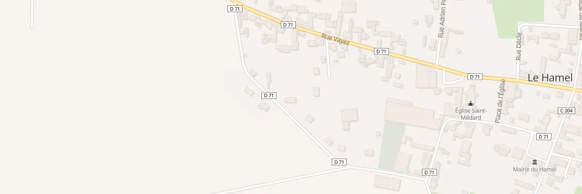 Plan du 1 Rue du Tour de Ville au Hamel
