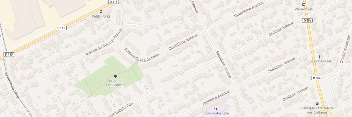 Plan du 4 Quatrième Avenue à Tremblay-en-France