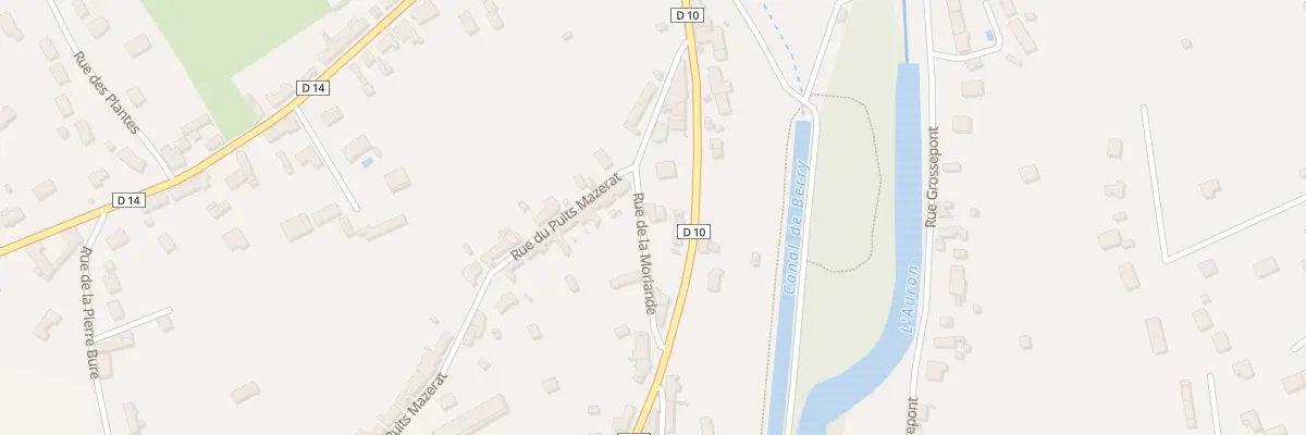 Plan du 1A Rue de la Moriande à Dun-sur-Auron