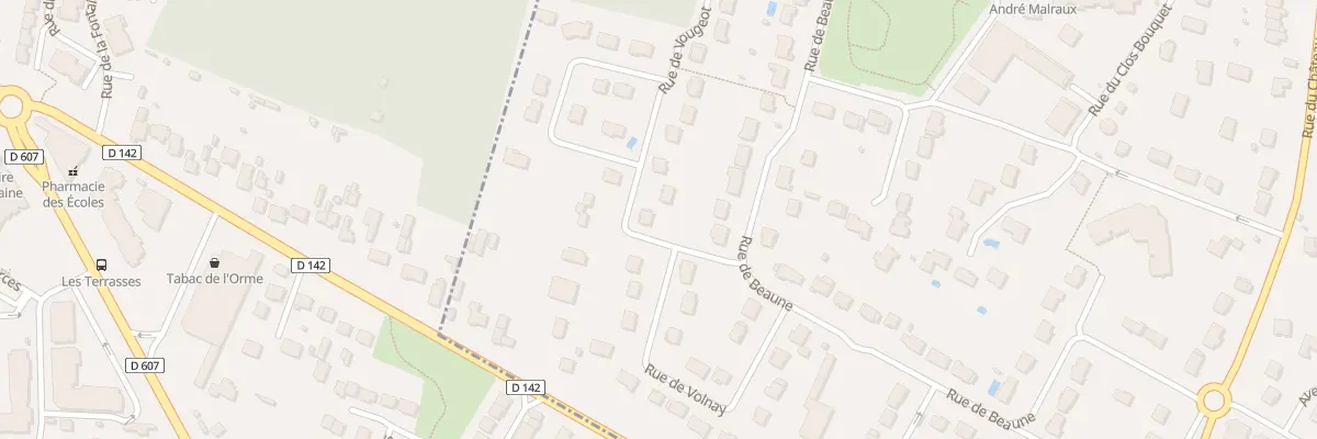 Plan du 25 Rue de Vougeot à Boissise-le-Roi