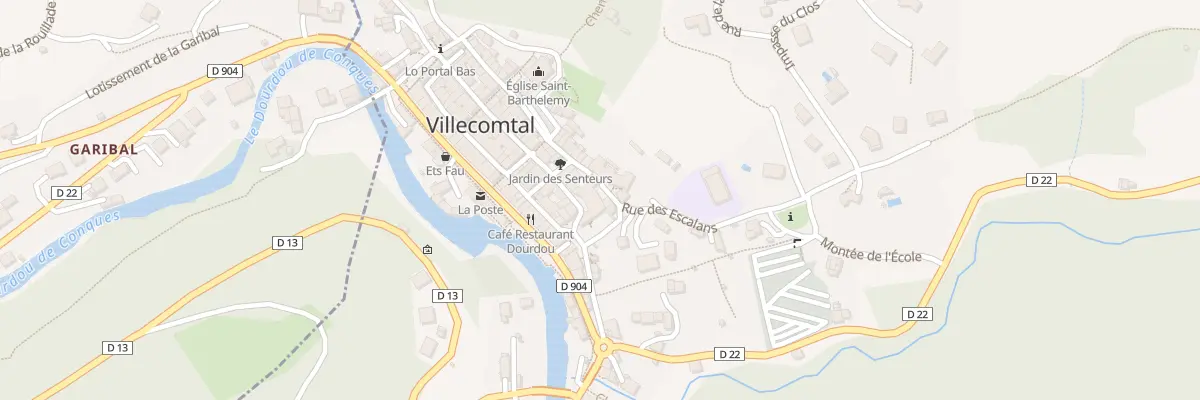 Plan du 2 Pl des Chèvres à Villecomtal