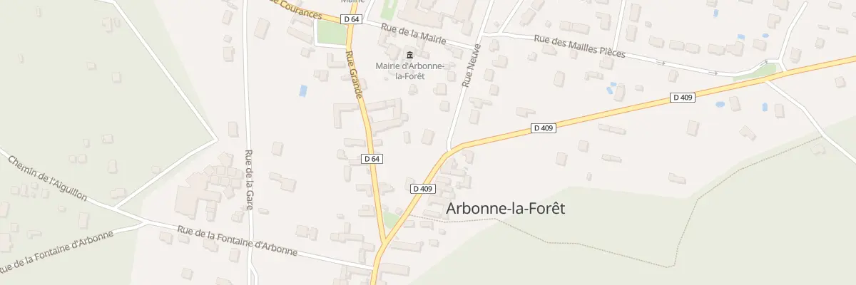 Plan du 7 Rue Neuve à Arbonne-la-Forêt