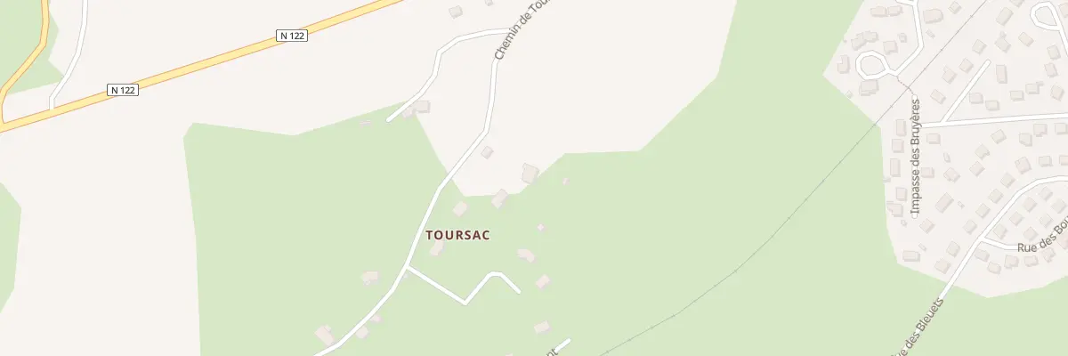 Plan du 1 Toursac à Polminhac